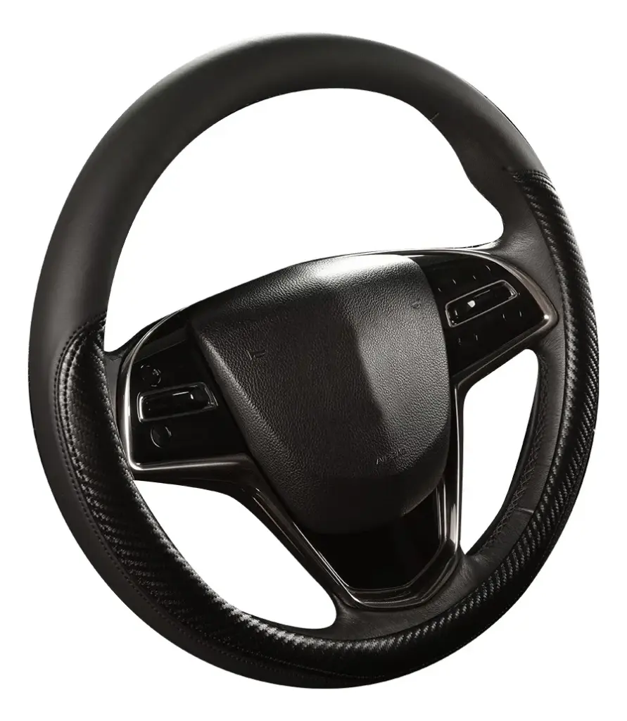 CUBRE VOLANTE CUERO GEN/HQPU BK C/ONDA 3D BK – GP2103BK