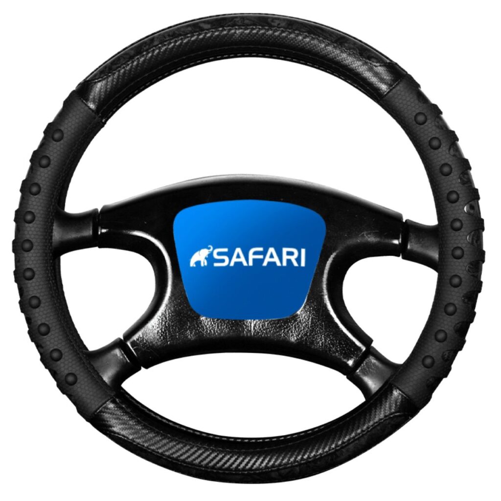 CUBRE VOLANTE CUERO GEN/PUC/SL BK 3D C/ONDAS TEXTURA BK Y BOLITAS BK – GP2301BK