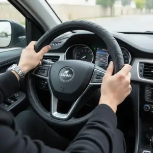 CUBRE VOLANTE PU PANAL SPEED FULL NEGRO - JX-203028 BK