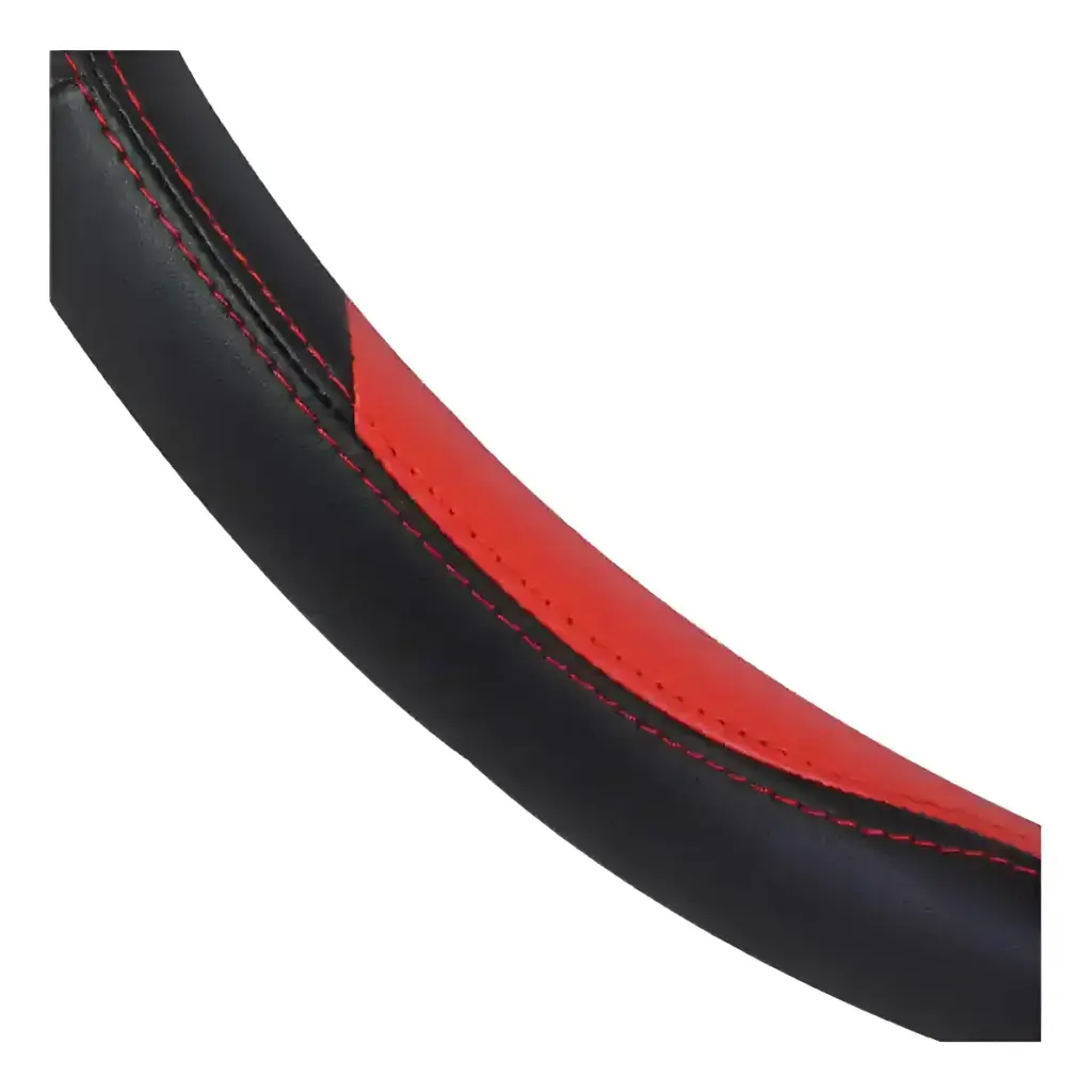 CUBRE VOLANTE PU 2S DET CARBON ROJO – JX-203085/3 RD