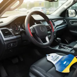 CUBRE VOLANTE PU 2S DET CARBON ROJO - JX-203085/3 RD