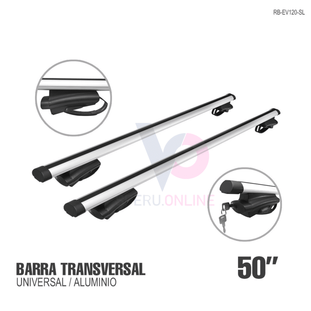 BARRAS HORIZONTALES UNIVERSAL ALUMINIO  -RB-EV120-SL
