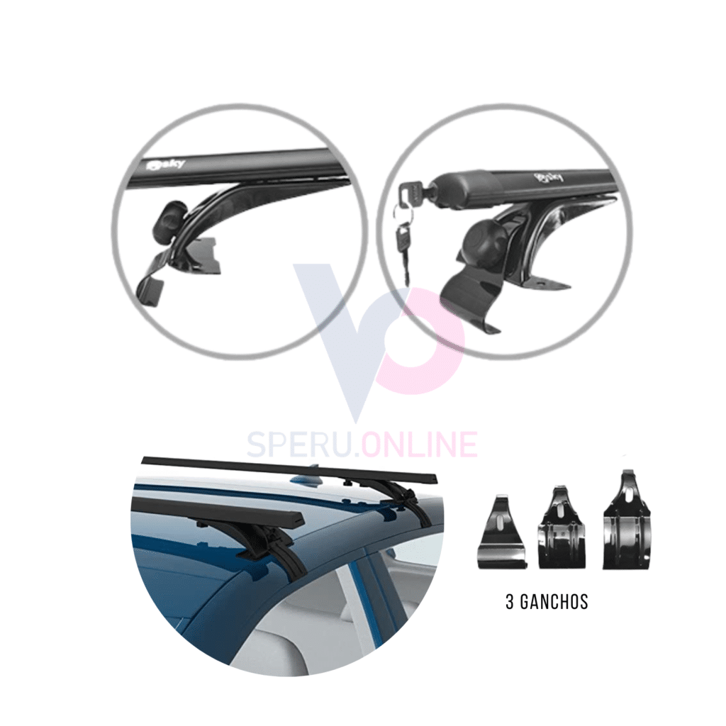 BARRAS HORIZONTALES UNIVERSAL ALUMINIO -RB-145BK