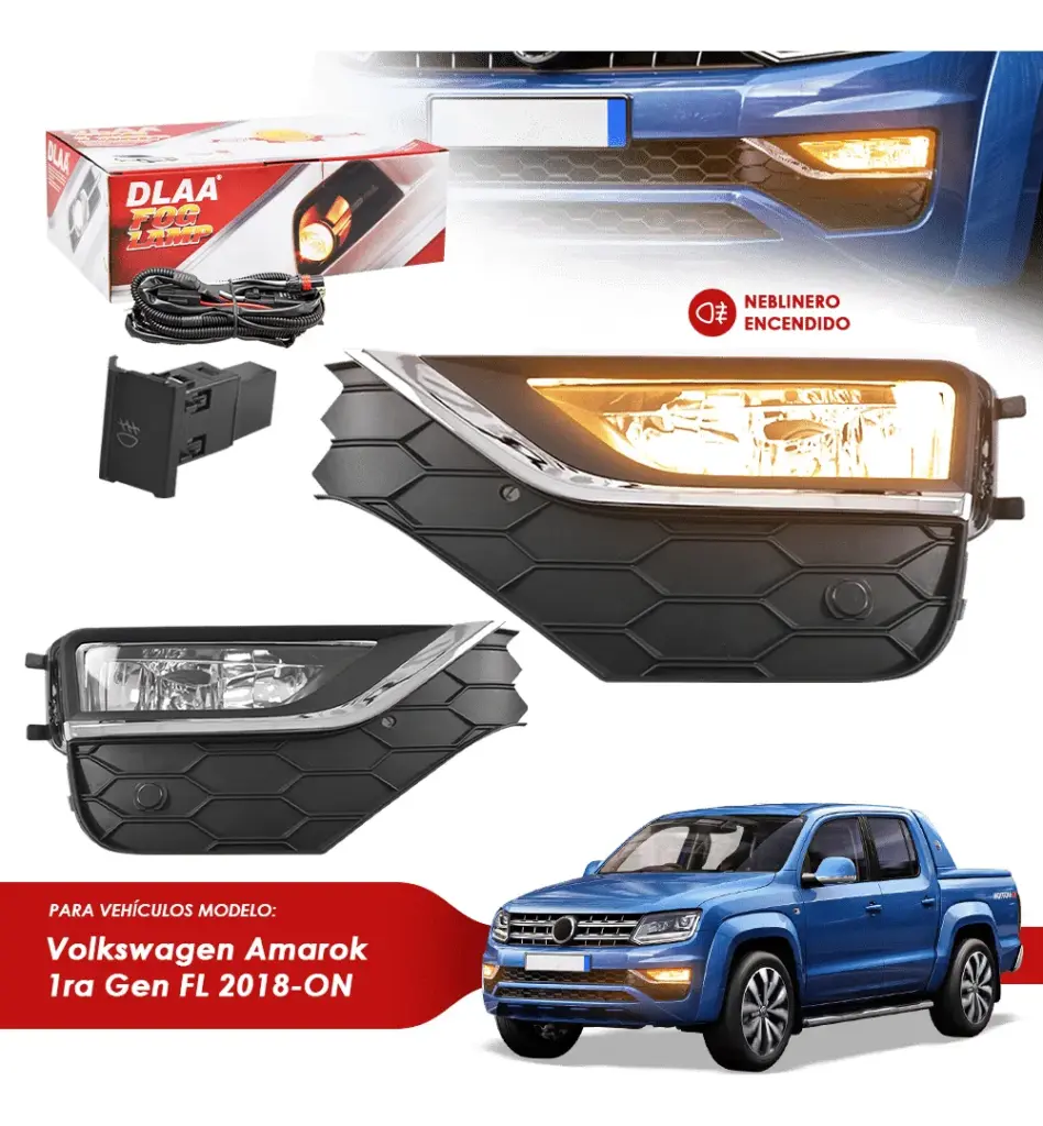 SET DE NEBLINEROS LED PARA VOLKSWAGEN AMAROK 1RA GENERACIÓN 2018-2023 – VW958