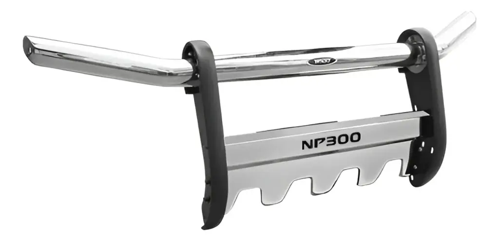 DEFENSA DELANTERA DE ACERO INOXIDABLE PARA FRONTIER NAVARA NP300 3RA GENERACIÓN 2014-2020 – W60030