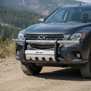 DEFENSA DELANTERA ACERO INOXIDABLE PARA MAZDA BT-50 2DA GENERACIÓN 2013-2020 - W67030