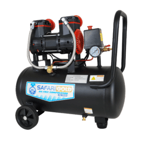 COMPRESORA SILENCIONA 24 LITROS LIBRE DE ACEITE 2HP 220V SAFARI - MY980W