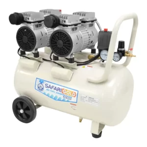 COMPRESORA SILENCIOSA 50 LITROS LIBRE DE ACEITE 2.0HP 220V  BLANCO SAFARI - SF-2050W