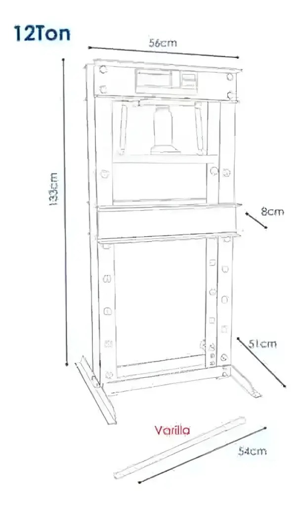 PRENSA ESTÁNDAR 12 TONELADAS  – ST0901B