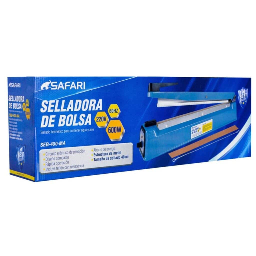 SELLADORA DE BOLSA 40CM 400MM 600W BASE  METALICO – SEB-400-MA