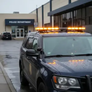 BARRA POLICIAL LED C/ALTAVOZ/SIRENA  72W 12/24V 118CM AMBAR - X46400-12HS-AM