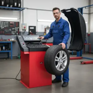 BALANCEADORA DE LLANTA TARON  0.2KW 200RPM 10-24PULG/1.5-50PULG - TRE-100