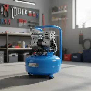 COMPRESORA SILENCIOSA 24 LITROS LIBRE DE ACEITE 1HP 115PSI 8BAR  ENZO - C-706C