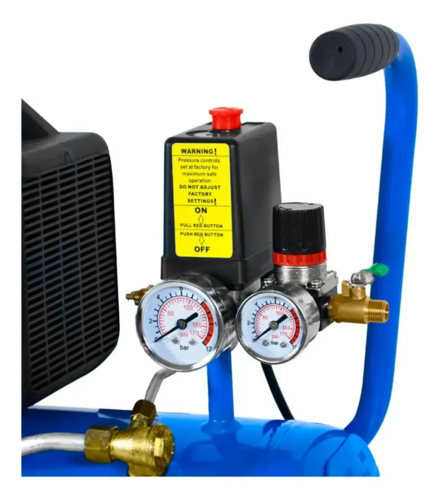 COMPRESORA 24 LITROS 2.0HP 8BAR  AZUL 220V- ZB-24L