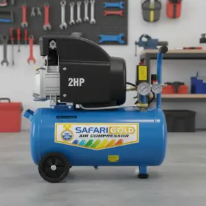 COMPRESORA 24 LITROS 2.0HP 8BAR  AZUL 220V- ZB-24L