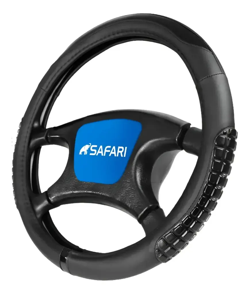 CUBRE VOLANTE PU NEGRO DETALLES/CUBOS NEGRO – JX233001 BK/BK