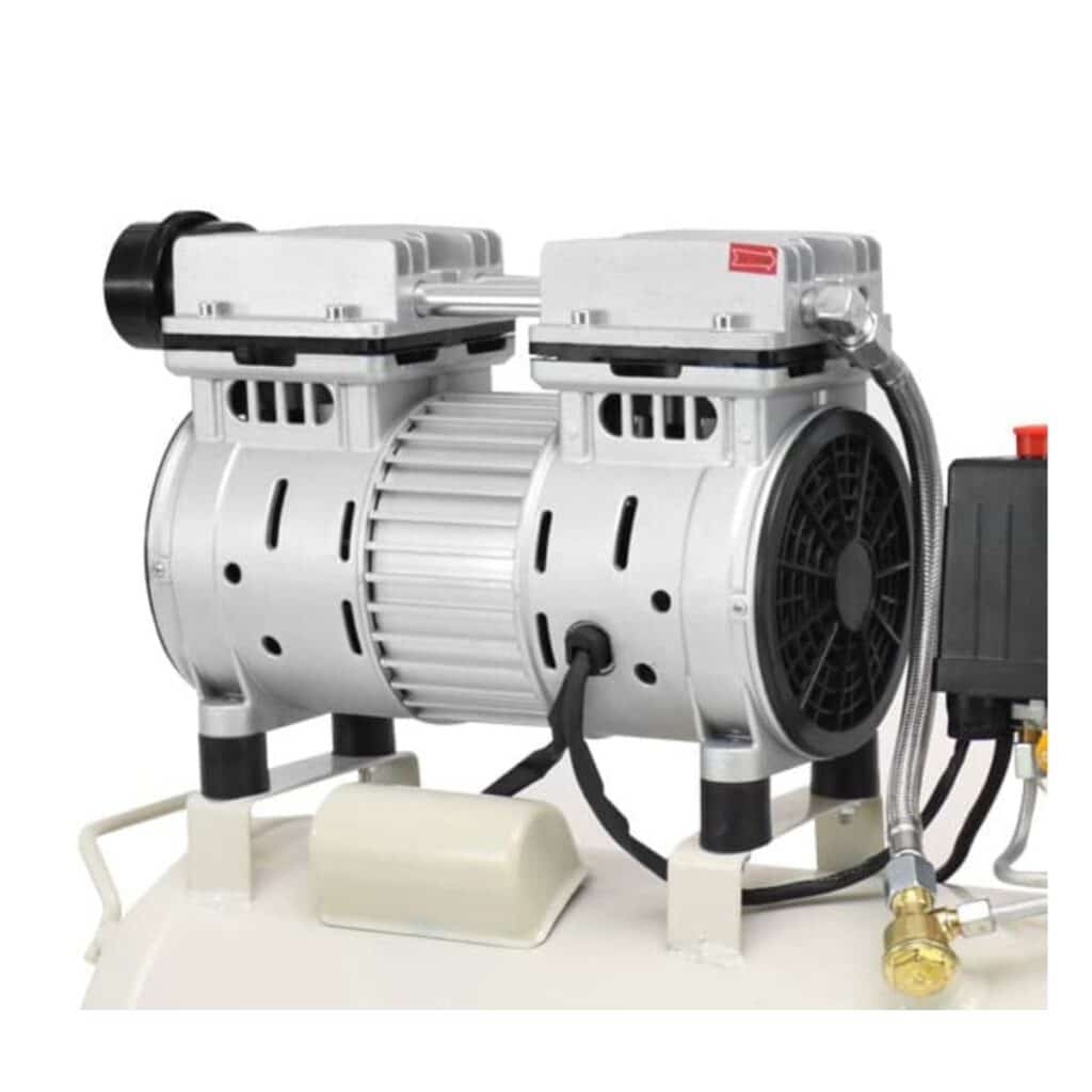 COMPRESORA SILENCIOSA 24 LITROS LIBRE DE ACEITE  1.0HP 220V BLANCO  SAFARI- SF-1024W