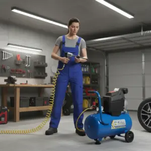 COMPRESORA  25 LITROS 220V 60Hz  2HP  8BAR AZUL - SF24 BL