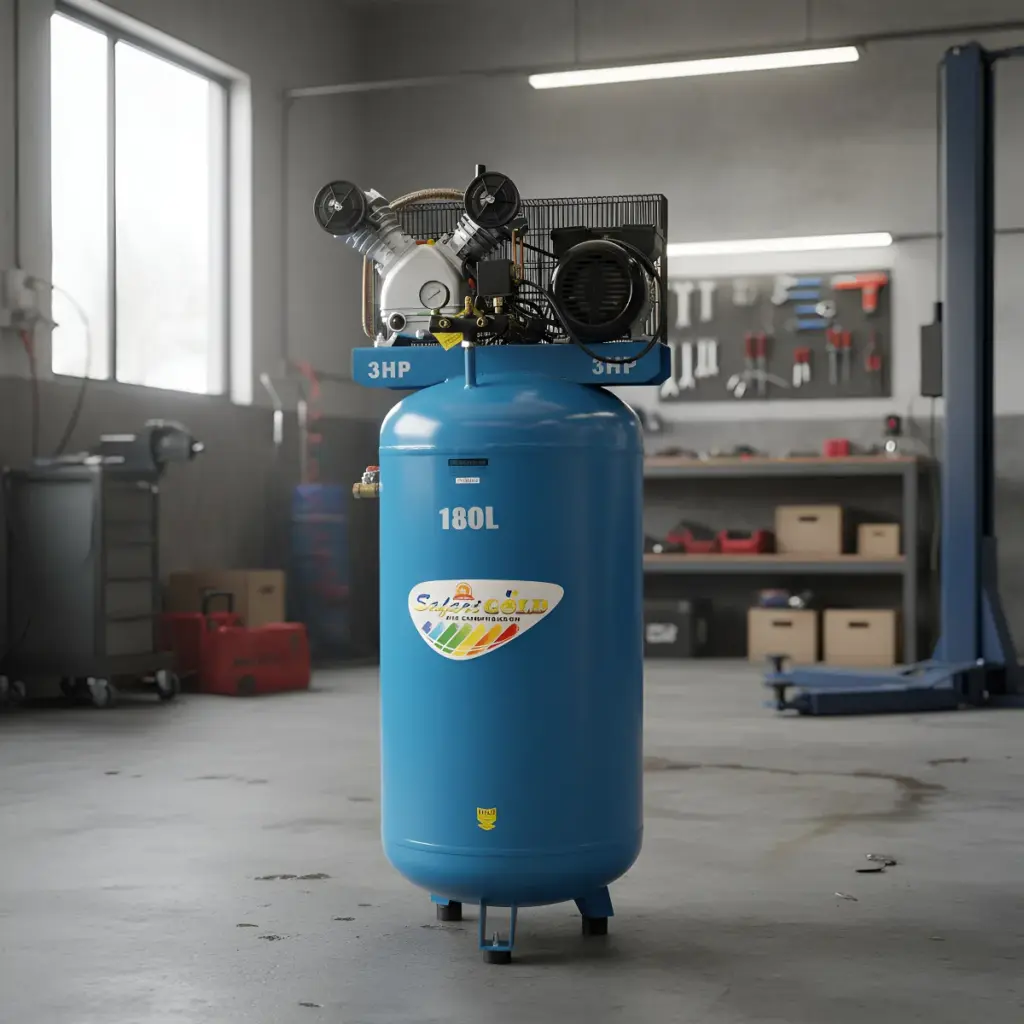 COMPRESORA180 LITROS 3.0HP 220V 11CFM –AZUL  VERTICAL – VD65-180L BL