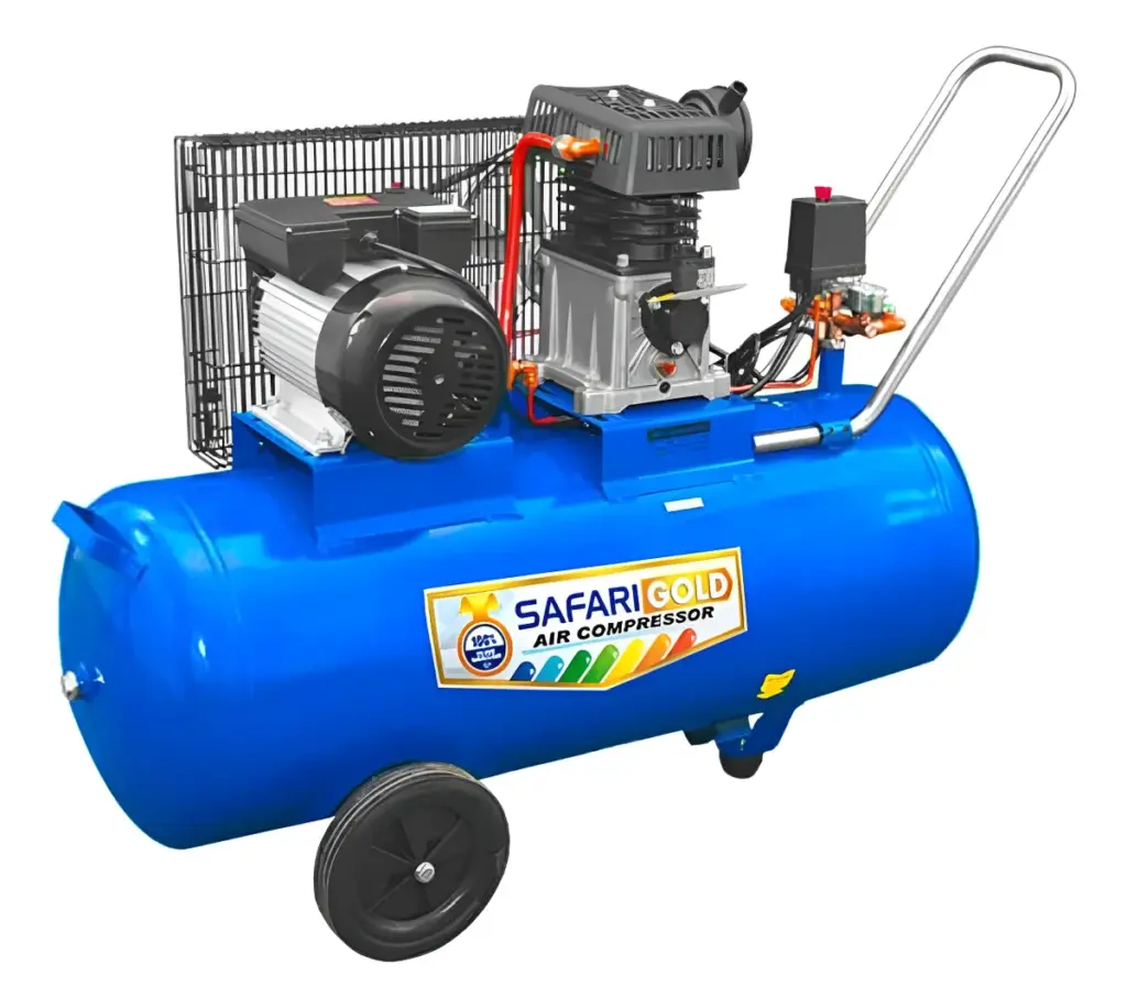 COMPRESORA  100 LITROS  DE FAJA 220V 3HP AZUL – ZA65-100L BL