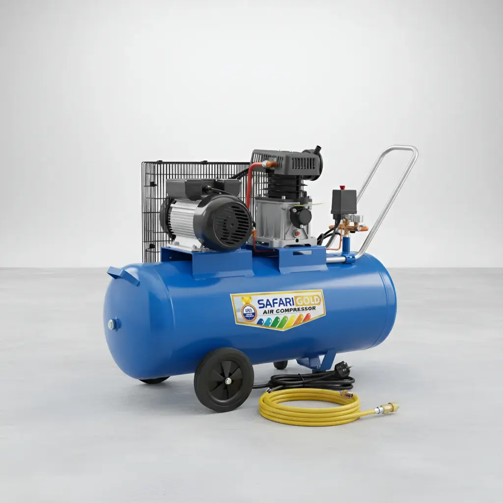 COMPRESORA  100 LITROS  DE FAJA 220V 3HP AZUL – ZA65-100L BL