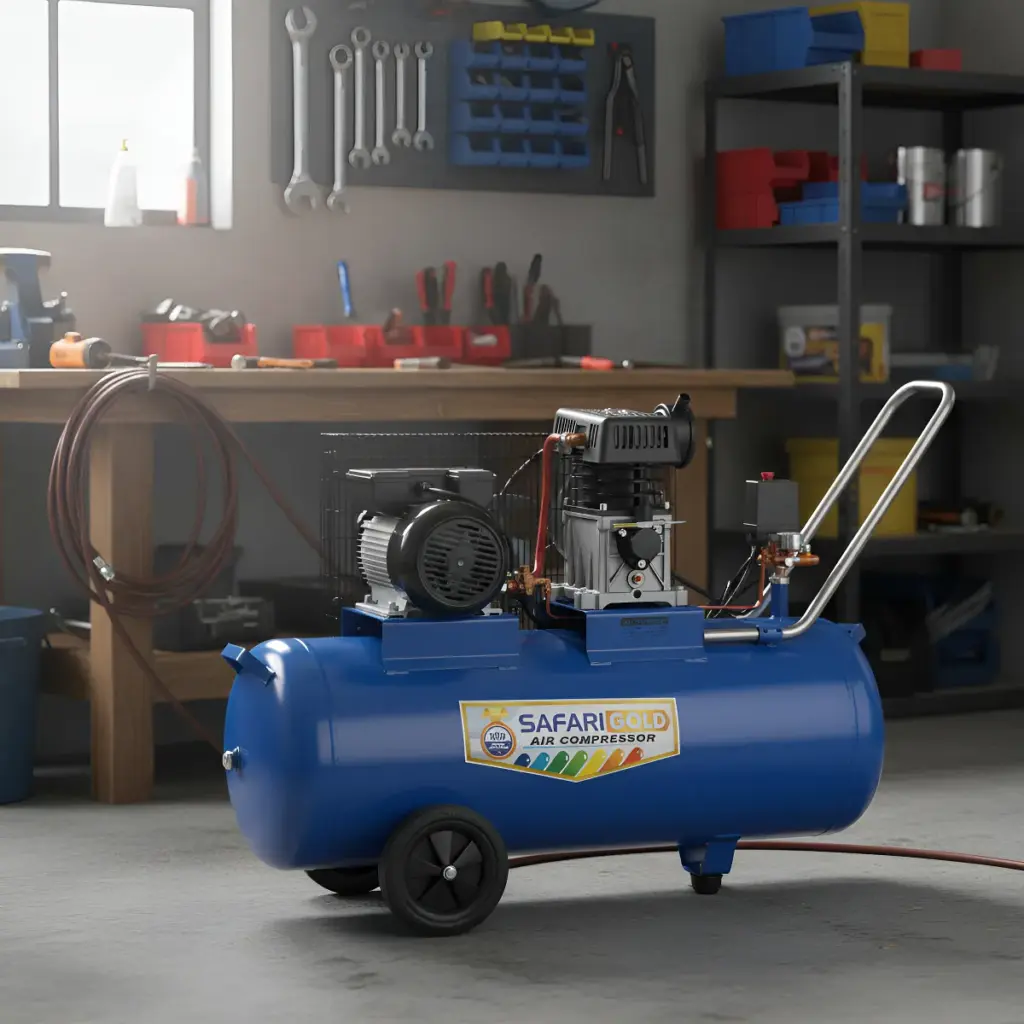 COMPRESORA  100 LITROS  DE FAJA 220V 3HP AZUL – ZA65-100L BL