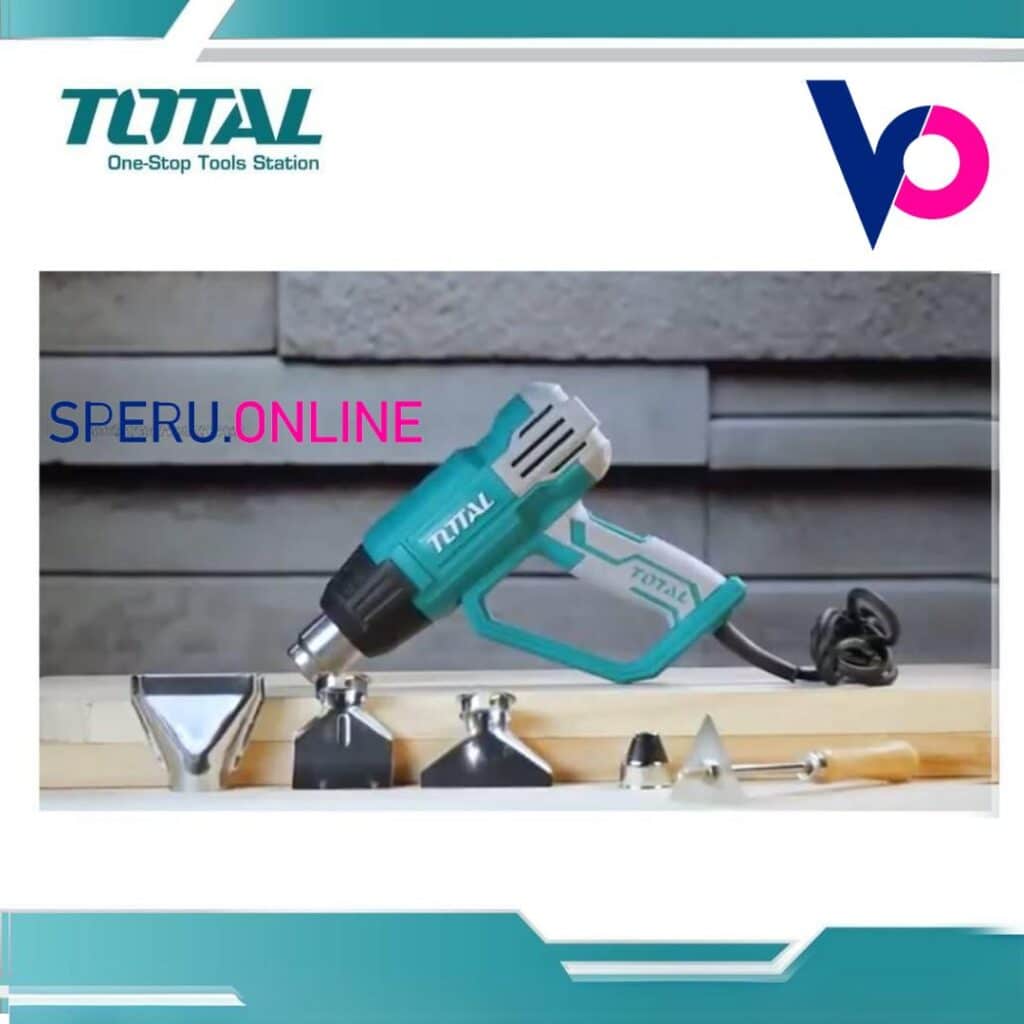 PISTOLA DE CALOR 2000W CON REGULADOR 50-550C  450L/MIN INDUSTRIAL – TB20045