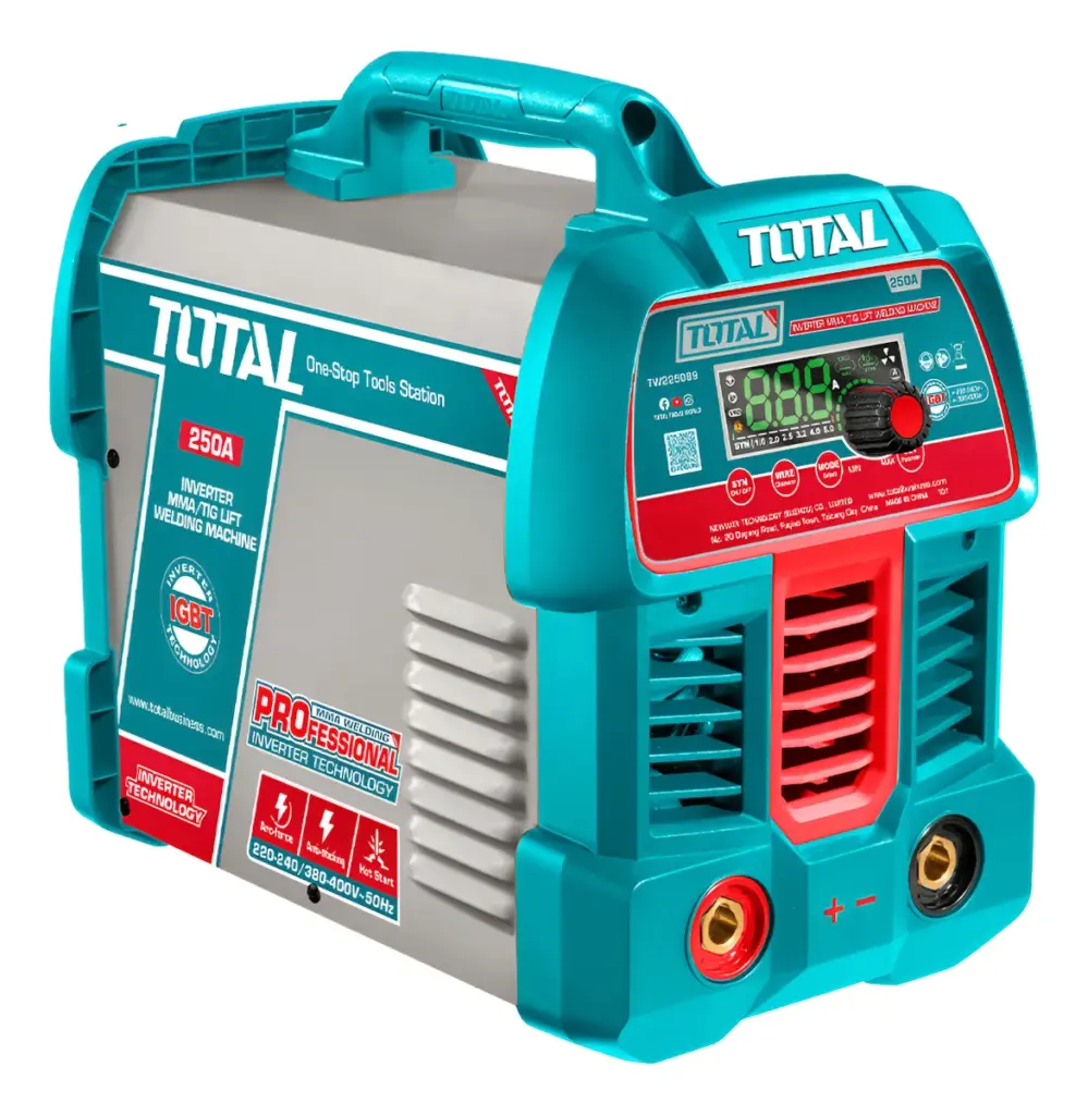 MAQUINA DE SOLDAR INV-MMA/LIFT TIG VRD 220-240V/380-400V LCD E:1.6-5.0 250A@60% PROFESIONAL TOTAL – TW225089