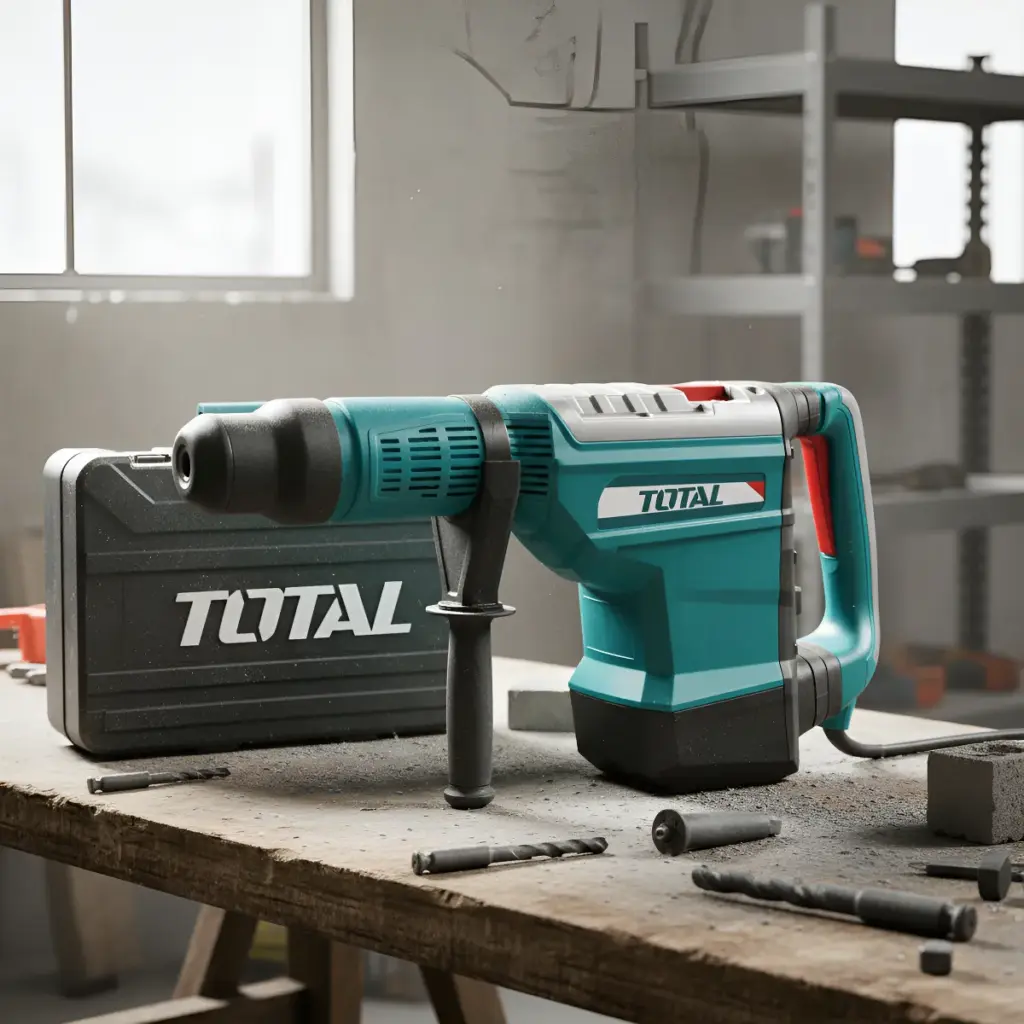 ROTOMARTILLO SDS-MAX 55MM 1700W 100-220RPM 1750-2150BPM 5-19J MALETIN TOTAL  – TH117556