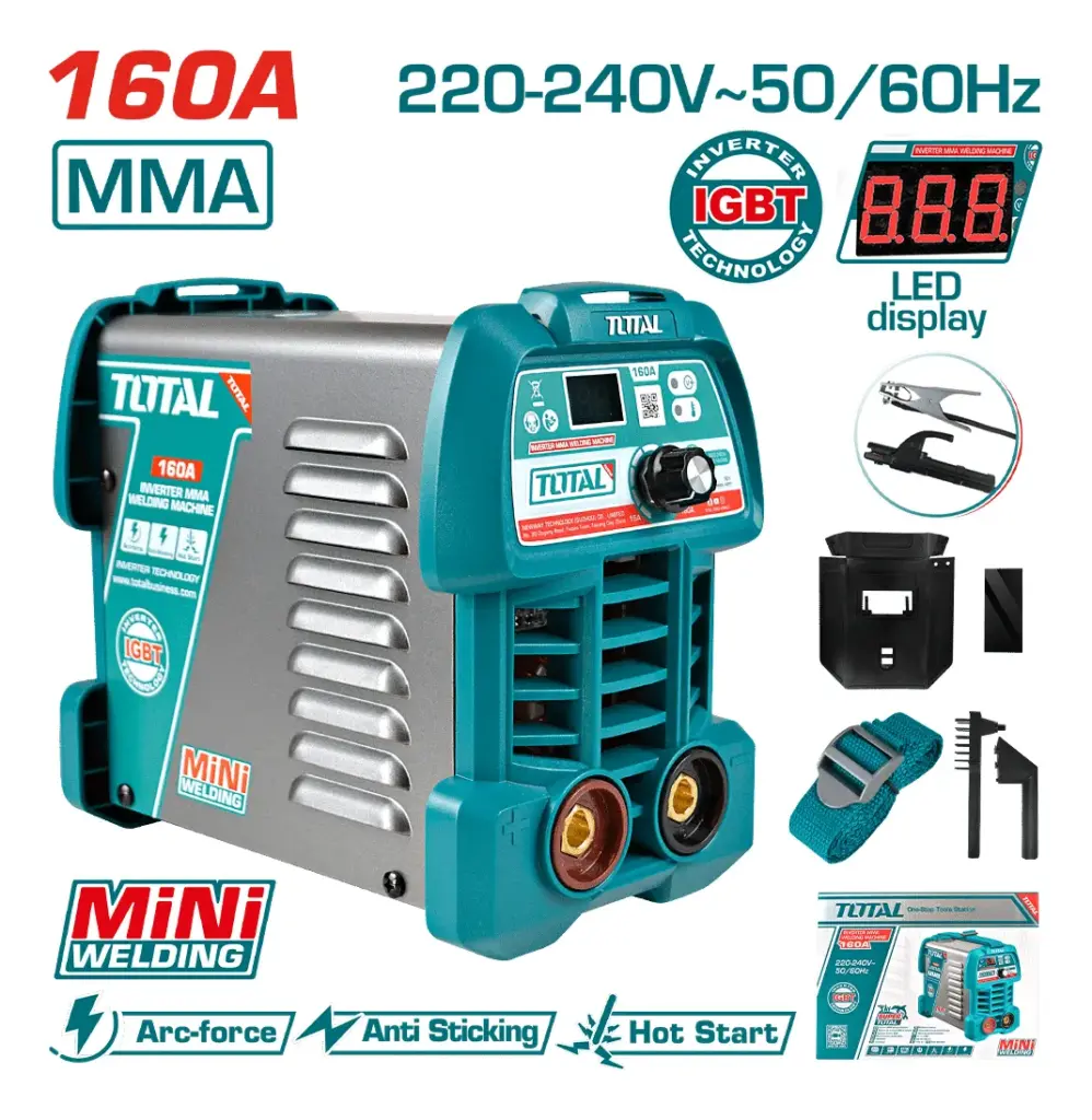 MAQUINA DE SOLDAR INVERTER MMA 15-160A LCD E:1.6-3.2 – TW216049