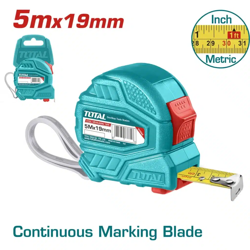 WINCHA CINTA METRICA DE ACERO/ABS 2 BOT 5MX19MM – TMT126351