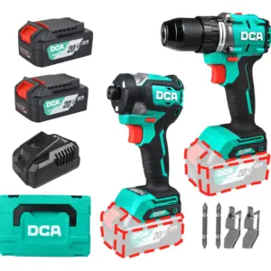 COMBO 2 EN 1 TALADRO PERCUTOR + DESTORNILLADOR IMPACTO 20V BRUSHLESS 2X4.0AH - ADKIT26EK