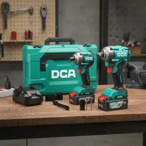 COMBO 2 EN 1 LLAVE DE IMPACTO 500NM + ATORNILLADOR DE IMPACTO 300/358NM 20V BRUSHLESS 20V 2X4.0AH DCA - ADKIT29EK