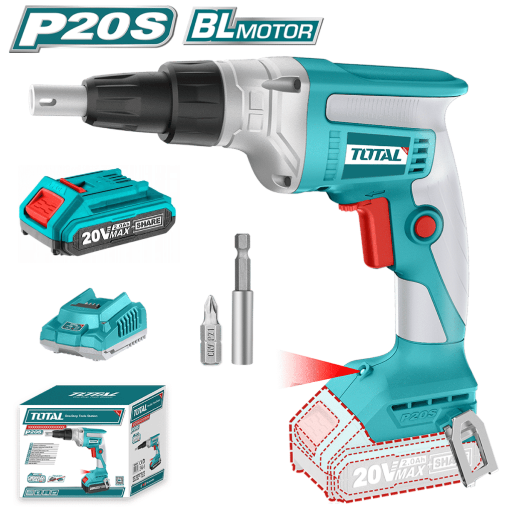 ATORNILLADOR  PARA DRYWALL P20S 20V 1/4 HEX 30NM 0-42000RPM 4.2MM 1X2.0AH INDUSTRIAL – TDSLI204200