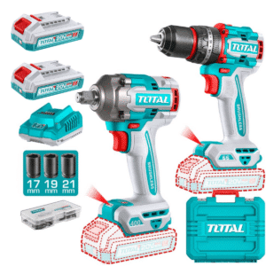 COMBO 2 EN 1 TALADRO PERCUTOR 66 N.M + LLAVE DE IMPACTO 400N.M 20V + ACC 2X2 - TCKLI20275