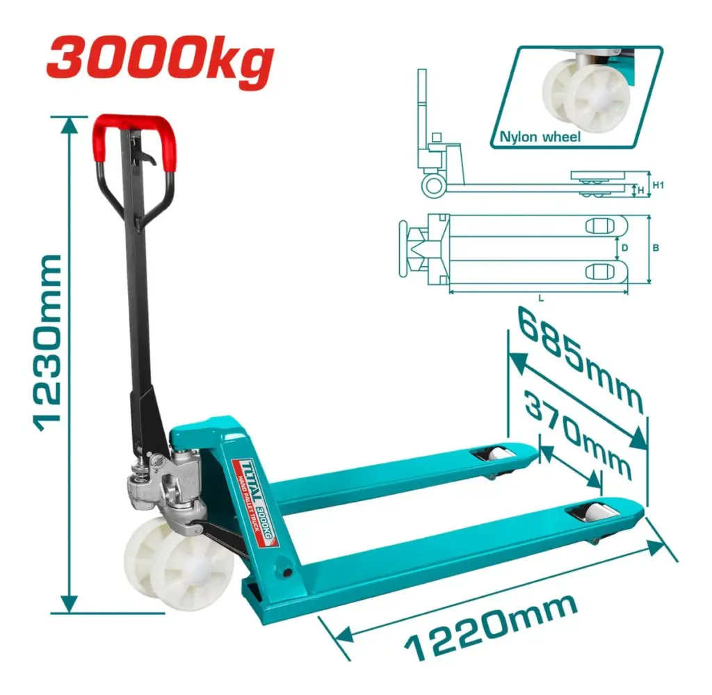 PALETA HIDRAULICA TOTAL – THT302301 – 3000KG