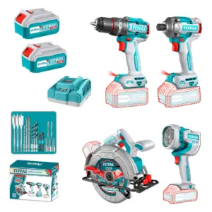 COMBO 4 EN 1 TALADRO PER. 96NM + DESTORN. IMPAC 285NM + LINTERNA + S - TOSLI241297