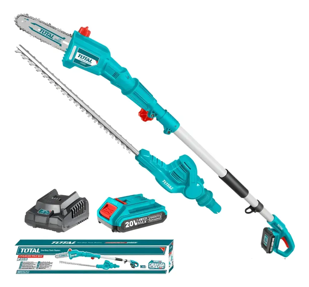 COMBO 2 EN 1 CORTASETOS + SIERRA EXTENDIBLE LI-ION 20V – TPTS201681