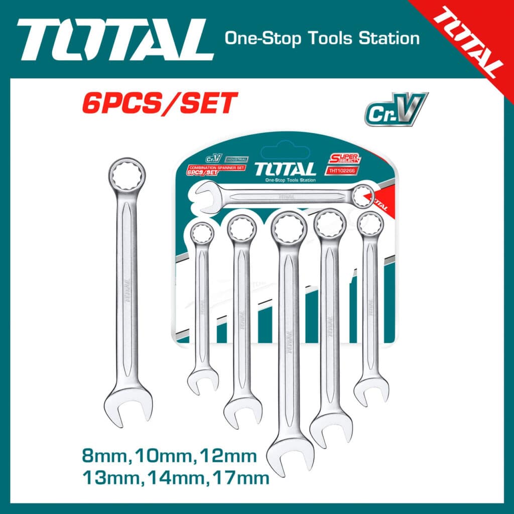 SET DE LLAVES CONBINADAS DE 6 PIEZAS MARCA TOTAL – THT102266