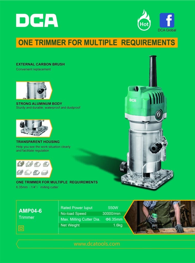 CANTEADORA 550W 30000/MIN 6.35MM BOX – AMP04-6