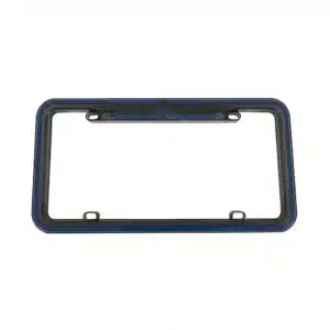 PORTA PLACA LED TIPO NEON 12V 12W 32X16CM AHUMADO AZUL - A99003BK-B