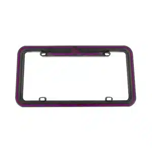 PORTA PLACA LED TIPO NEON 12V 12W 32X16CM AHUMADO LILA - A99003BK-P