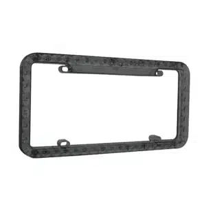 PORTA PLACA LED LENTE 12V 12W 32X16CM AHUMADO AZUL - A99002BK-B