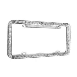 PORTA PLACA LED LENTE 12V 12W 32X16CM AZUL - A99002-B