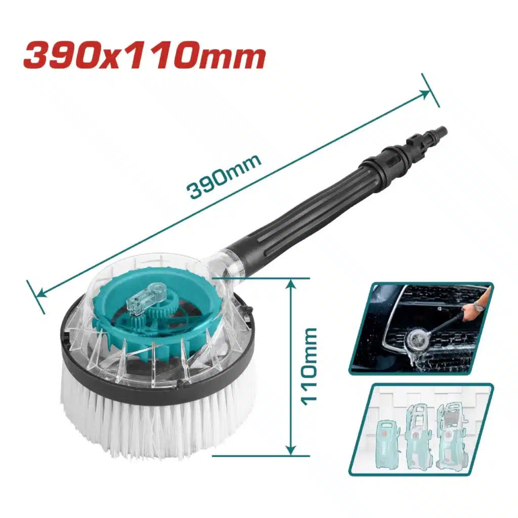 CEPILLO ROTATIVO PARA HIDROLAVADORA. 390 X 110MM. ALTA PRESIÓN. USO GIRATORIO. ACCESORIO – THRB8702