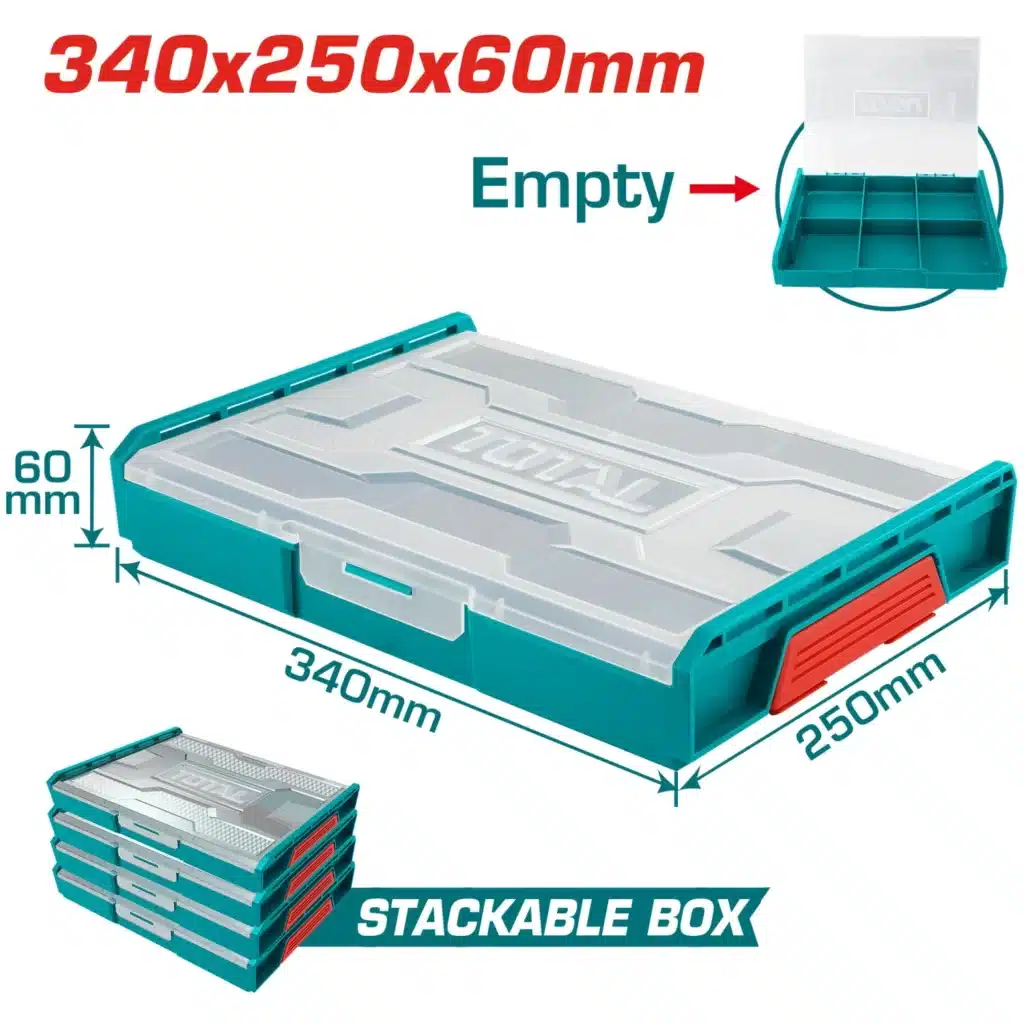 ORGANIZADOR PP 15 PULGADAS APILABLE 370X290X65MM – TPBX1151