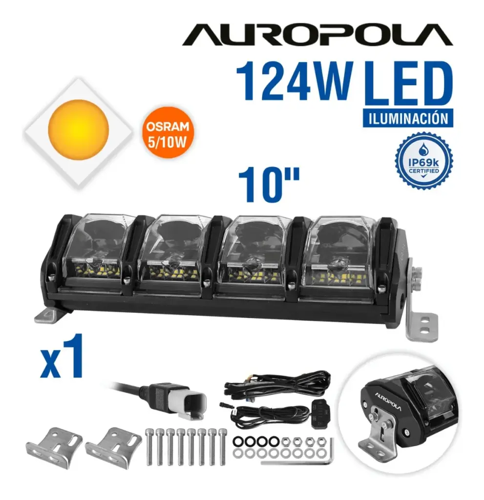 BARRA LED 10PULG 124W OSRAM 5/10W – N-10