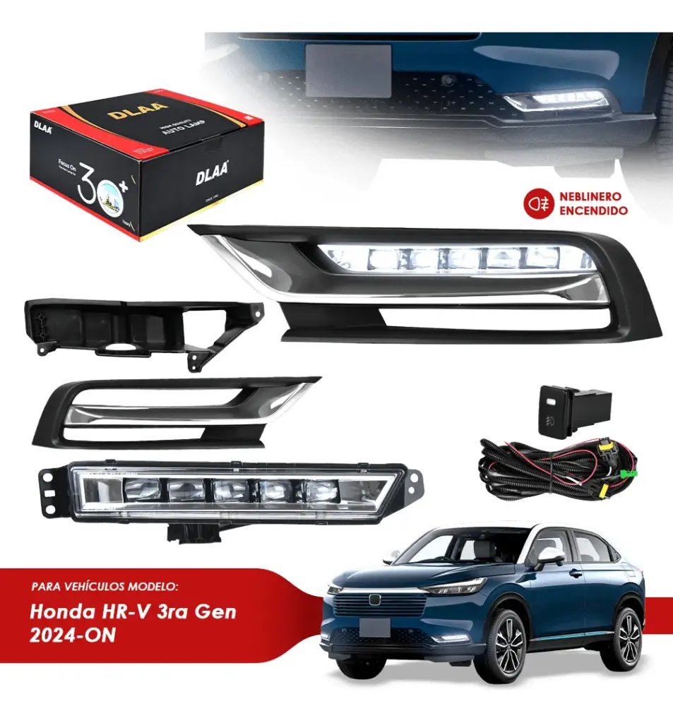 SET DE NEBLINEROS LED PARA HONDA HR-V 3RA GEN 2024 EN ADELANTE – HD1911E-LED