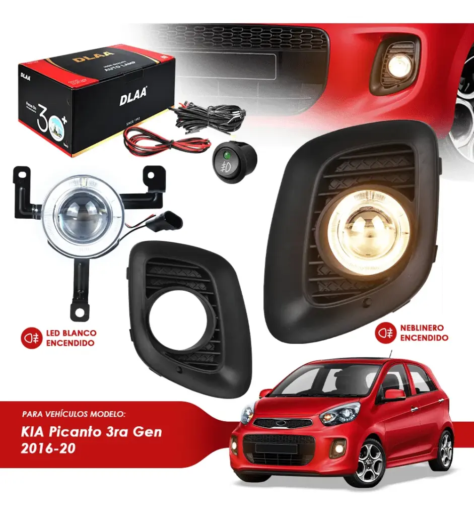 SET DE NEBLINEROS PARA KIA PICANTO 3RA GEN 2016-2020 – KA713
