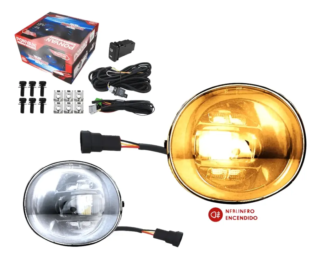 SET DE NEBLINEROS LED DRL PARA TOYOTA HILUX VIGO 7MA GEN FL 2012-2015